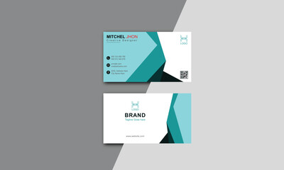Creative Visiting card for business and personal use. Vector illustration design.