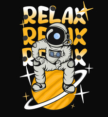 tshirt Design astronaut Vector Art, Illustration, and Graphic