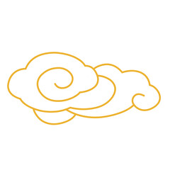 Oriental clouds illustration. Chinese cloud element. 