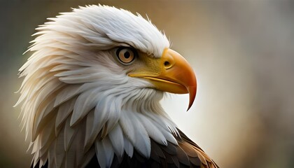 Obraz premium Bald eagle bird, Generative AI