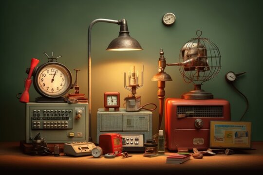 AI Generated Energy saving habits in everyday life go green environtmen background