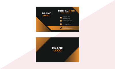 Modern and simple business card design,
Clean professional business card template, visiting card, professional Layout Design.