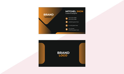 Modern and simple business card design,
Clean professional business card template, visiting card, professional Layout Design.