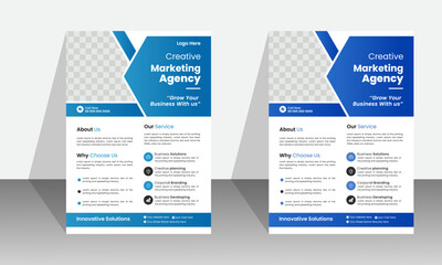  Corporate business Flyer design Template Brochure cover Gradient effect 