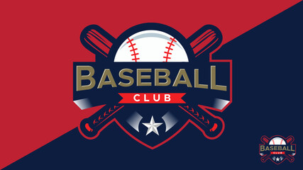 baseball vector mascot logo design with modern illustration concept style for badge, emblem and t-shirt printing. baseball emblem illustration for e-sport team