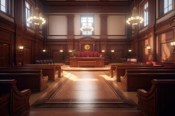 A court hall - Generative AI