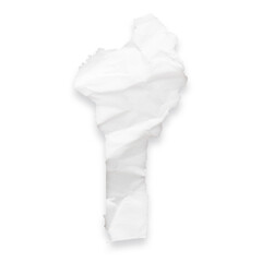 Country map of Benin as a crumpled paper cut-out isolated on transparent background