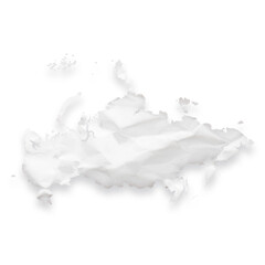 Country map of Russia as a crumpled paper cut-out isolated on transparent background