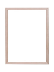 Obraz premium Wooden frame isolated on white. For mirror, photo, picture, painting and others