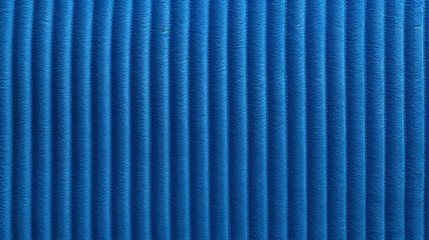 Blue Corduroy Fabric Texture Background - Textile Material - Generative AI