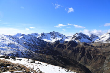 Fototapeta na wymiar snowy alps in tyrol, austria 