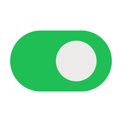 switch on Flat graphic design