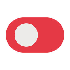 switch off Flat graphic design