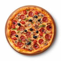 pizza isolated image on white background