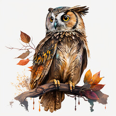 World beautiful bohemian owl