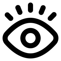 vision outline finance icon