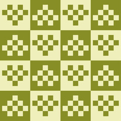 Abstract geometric background. Seamless vector pattern in green color
