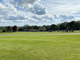 Obraz premium course with sky