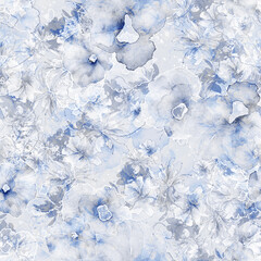 Watercolor graphic flowers. Field bouquet. fashion illustration. Orchid flowers, chamomile., cornflower, pansies, viola, field or garden flowers. Watercolor abstract. Seamless art background.