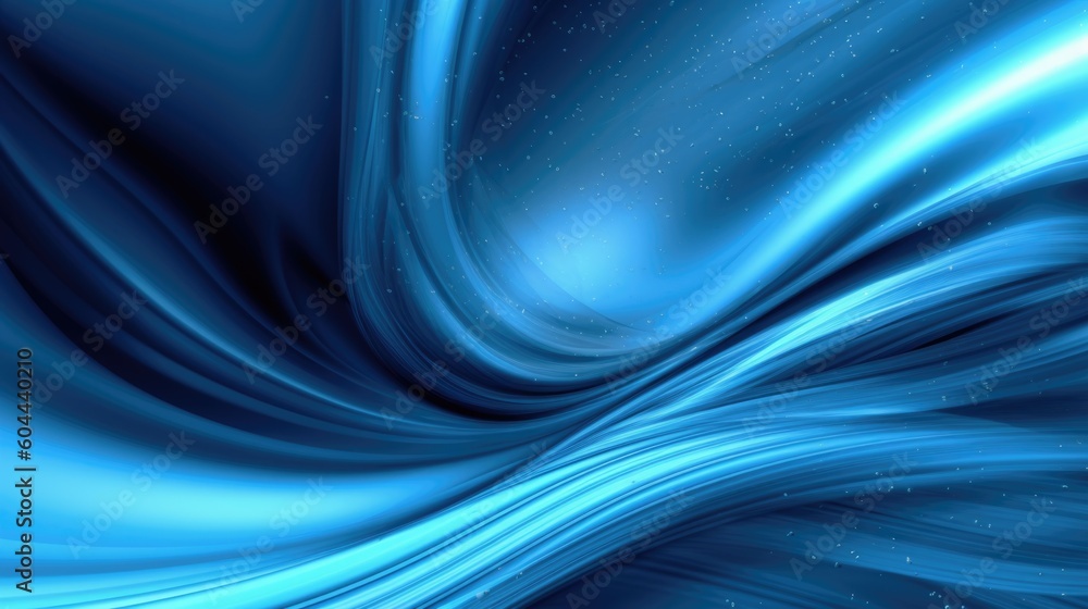Poster abstract wave curve design background in shades of blue. generative ai aig21.