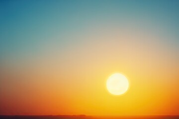 Fototapeta na wymiar serene sunset over a calm body of water. Generative AI