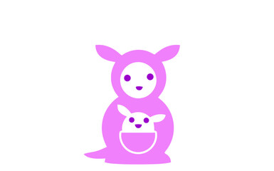 Fototapeta na wymiar illustration of a bear and baby