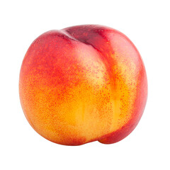 Peach, Nectarine, isolated on white background, full depth of field