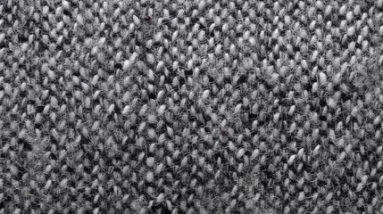 Fototapeta premium Gray (Grey) Tweed Fabric Texture Background - Textile Material - Generative AI