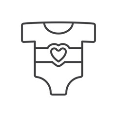 Romper Icon - Baby Dress Icon