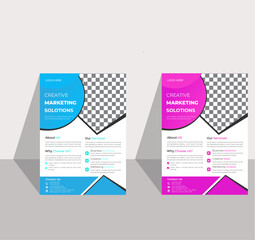Corporate business flyer template design