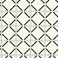 Vector monochrome geometric pattern in simple graphic design. Fashion trendy geometry.