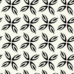 Vector monochrome geometric pattern in simple graphic design. Fashion trendy geometry.