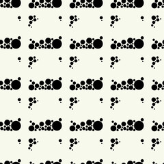 Vector monochrome geometric pattern in simple graphic design. Fashion trendy geometry.