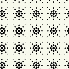 Vector monochrome geometric pattern in simple graphic design. Fashion trendy geometry.