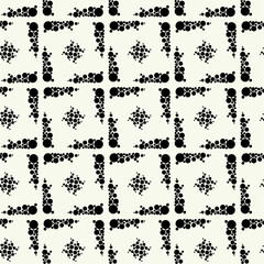 Vector monochrome geometric pattern in simple graphic design. Fashion trendy geometry.