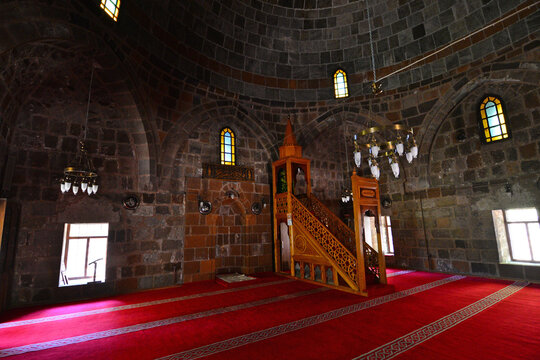 Kadi Mahmut Mosque, located in Ahlat, Turkey, was built in 1597.