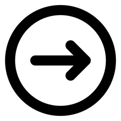 next arrow circle outline icon