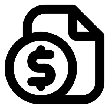 recommend clip art: finance tax invoice outline icon