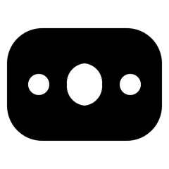 Fototapeta premium money solid Glyph icon