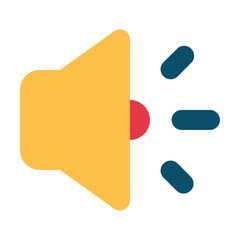 speaker mircrophone Flat graphic design icon