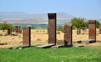 The Seljuk cemetery, located in Ahlat, Turkey, is an important tourism region.