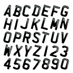 alphabet and numbers, set of letters, letters A to Z