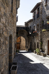 Photo of a street of Ainsa (Pyrenees, Spain)