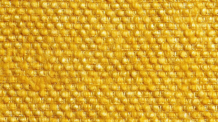 Fototapeta premium Mustard Yellow Tweed Fabric Texture Background - Textile Material - Generative AI