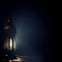lantern in the dark suitable for Ramadan Kareem , Hari Raya, Eid Mubarak, Eid al Adha.