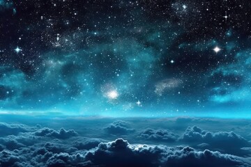 AI Generated Starry Sky dark illustration background