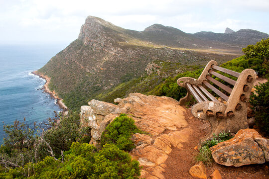 Smitswinkel Bay Viewpoint in False Bay, South Africa