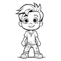 Coloring page boy