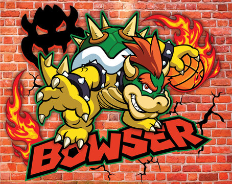 Fototapeta Bowser Graffiti Logo (Wallpaper)
