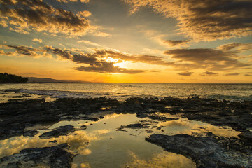 Obraz premium sunset over the sea